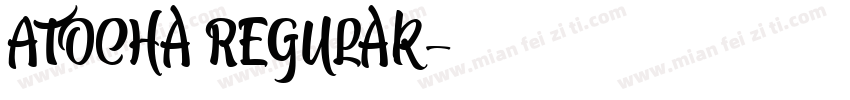 Atocha Regular字体转换